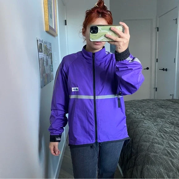 MEC Jackets Coats Mec Vintage 99s Reflective Cycling Rain